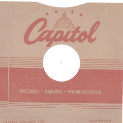 Original Capitol Cover für 25er Schellackplatten A37 B