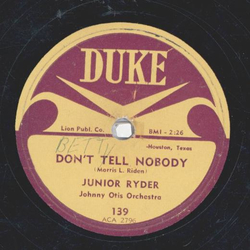 Junior Ryder - Dont Tell Nobody / Every Star I See 