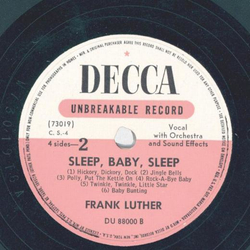 Frank Luther - Sleep, Baby, Sleep ...and other songs (2 Records)