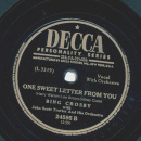 Bing Crosby - Save your sorrow / One Sweet letter from you