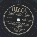 Bing Crosby - I cant begin to tell you / I cant believe that youre in love with me