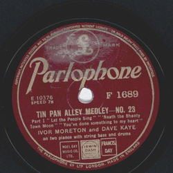 Ivor Moretom and Dave Kaye - Tin Pan Alley Medley No. 23 Part I and II