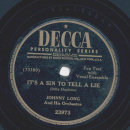 Johnny Long - When I grow too old to dream / Its a sin to tell a lie