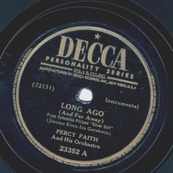 Percy Faith - Long ago / I love you