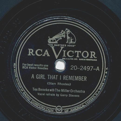 Tex Beneke - A girl that I remember / Surprise Symphony