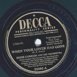 Eddie Condon - When your lover has gone / Wherever theres love
