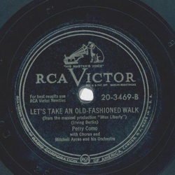 Perry Como - I love you / Lets take an old fashioned walk
