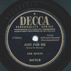 Ink Spots - Just plain Love / Just for me