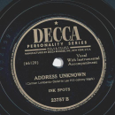 Ink Spots - Bless you / Address unkown