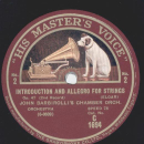 John Barbirollis Chamber Orch. - Introduction and Allegro for Strings, Op. 47  Part I-IV (2 Records)