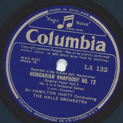 Sir Hamilton Harty - Hungarian Rhapsody No. 12, Part I and II