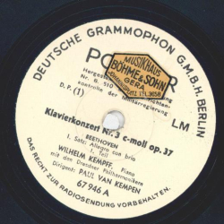 Wilhelm Kempff - Klavierkonzert Nr. 3 c-moll op. 37 (5 Platten)