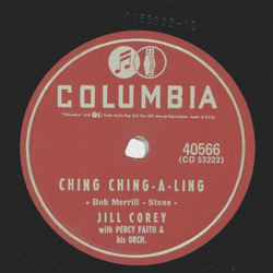 Jill Corey - Ching Ching-a-ling / Look! Look!