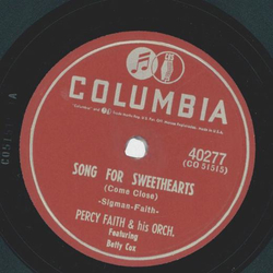 Percy Faith - Song for Sweethearts / Bubbling Over