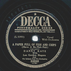 Danny Kaye - Confidentially / A Paper full of fish and chips 