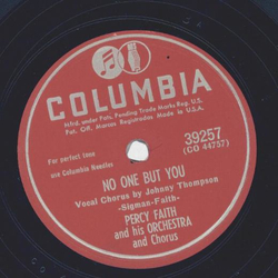 Percy Faith - Goodbye, John / No one but you