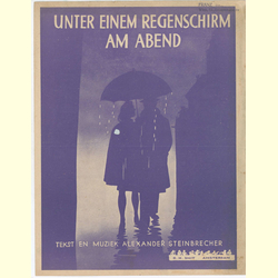 Notenheft / music sheet - Unter einem Regenschirm am Abend