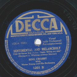 Bing Crosby - The one Rose / Sentimental and Melancholy