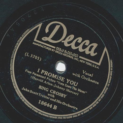 Bing Crosby - Lets take the long way home / I promise you