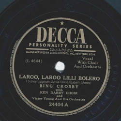 Bing Crosby - Laroo, Laroo Lilli Bolero / The Story of Sorrento