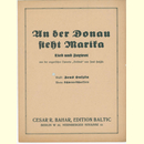 Notenheft / music sheet - An der Donau steht Marika