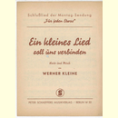 Notenheft / music sheet - Ein kleines Lied soll uns...