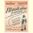 Notenheft / music sheet - Ill walk alone