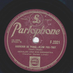 Geraldo - Souvenir de Paris / Anything I dream is possible