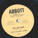 The de Castro Sisters - Give me time / Too late now