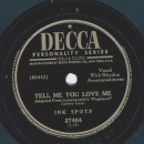 Ink Spots - Castle in the sand / Tell me you love me
