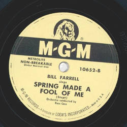 Bill Farrell - Gods Country / Spring made a fool of me