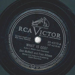 Don McNeill and Fran Allison - What is god? / May the angels sleep on your pillow
