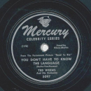 Ted Weems - Im A-Comin A-Courtin, Corabelle / You dont have to know the Language