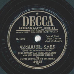 Bing Crosby - Sunshine Cake / The Horse told me