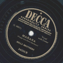 Mills Brothers - I wish I knew the Name / Manana