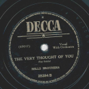 Mills Brothers - I fits true / The very thought of you