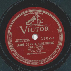 Lily Pons - Lakmé-où va la jeune Indoue / Lakmé-là-bas, dans la forêt