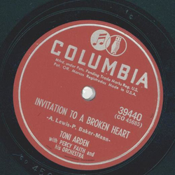 Toni Arden - If you turn me down / Invitation to a broken heart