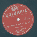 Tony Bennett - Stranger in Paradise / Why does it have to be me?