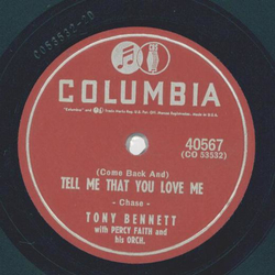 Tony Bennett - How can I replace you? / Tell me that you love me