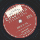 Tony Bennett - I wont cry anymore / Because of you