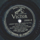 Lionel Hampton - On the Sunny Side of the Street / I know that you know