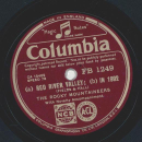 The Rocky Mountaineers - Little red caboose behind the trian / a) Red River Valley b) In 1992