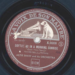 Artie Shaw - Softly, as in a morning sunrise / Solid Sam