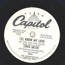 The Chuck Miller Trio - Hopahula Boogie / Ill know my Love