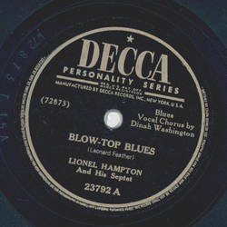 Lionel Hampton - Blow-top Blues / Robbins in your Hair