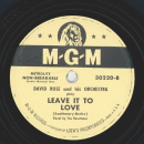 David Rose - Whern the Wind was green / Leave it to love