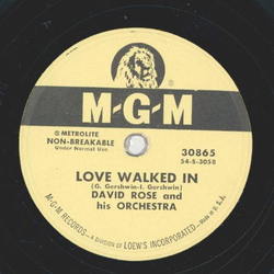 David Rose - Fascinating Rhythm / Love walked in