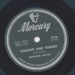 Richard Hayes - Forgetting you / Forgive and forget