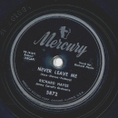 Richard Hayes - The Mask is off / Never leave me